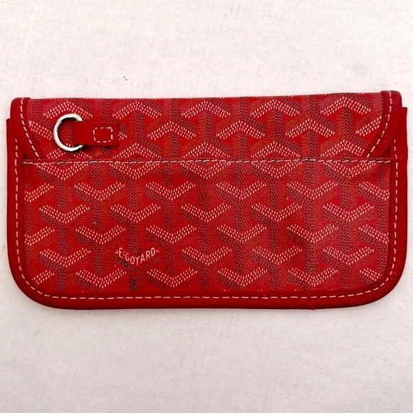 Goyard Saint Louis Red Pouch/Card case AUTHENTIC - Picture 4 of 10